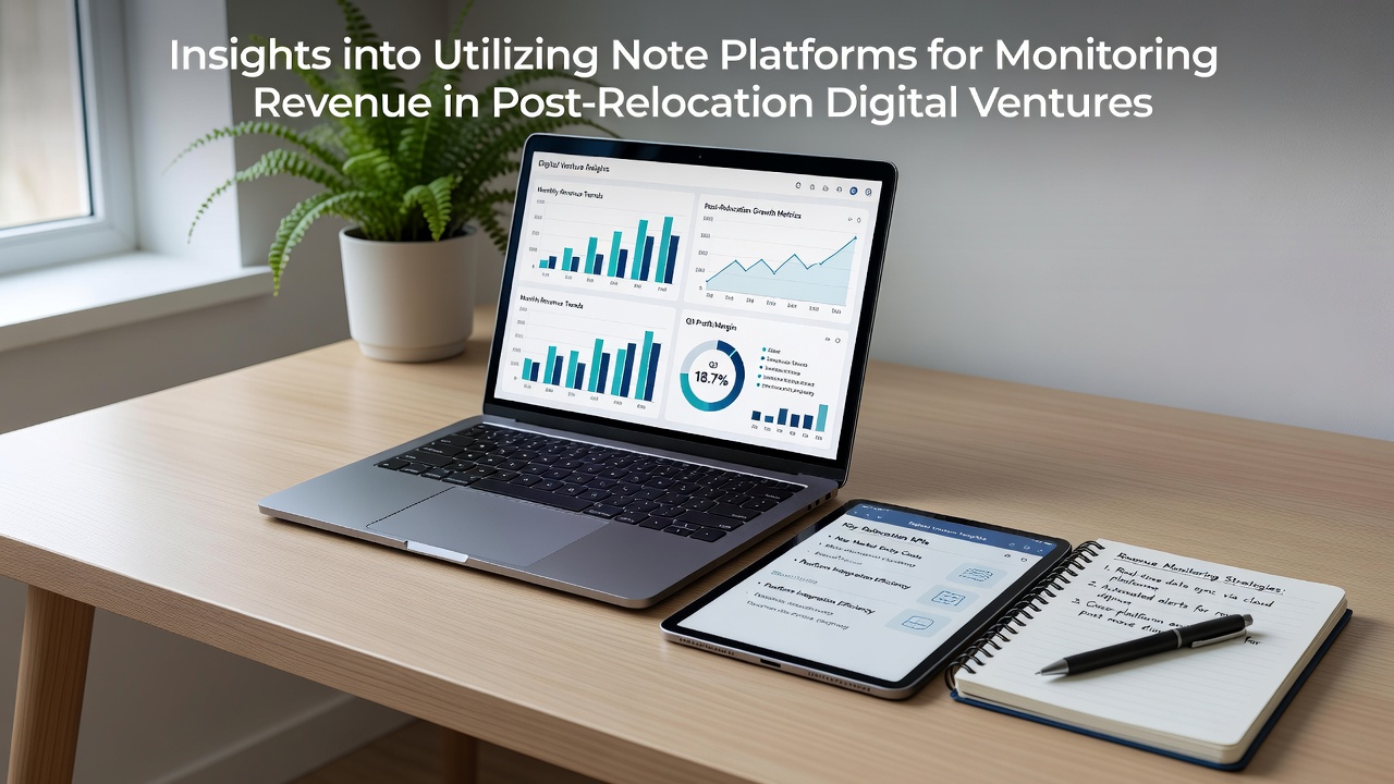 Insights into Utilizing Note Platforms for Monitoring Revenue in Post-Relocation Digital Ventures